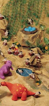 Cave People and dinosaurs